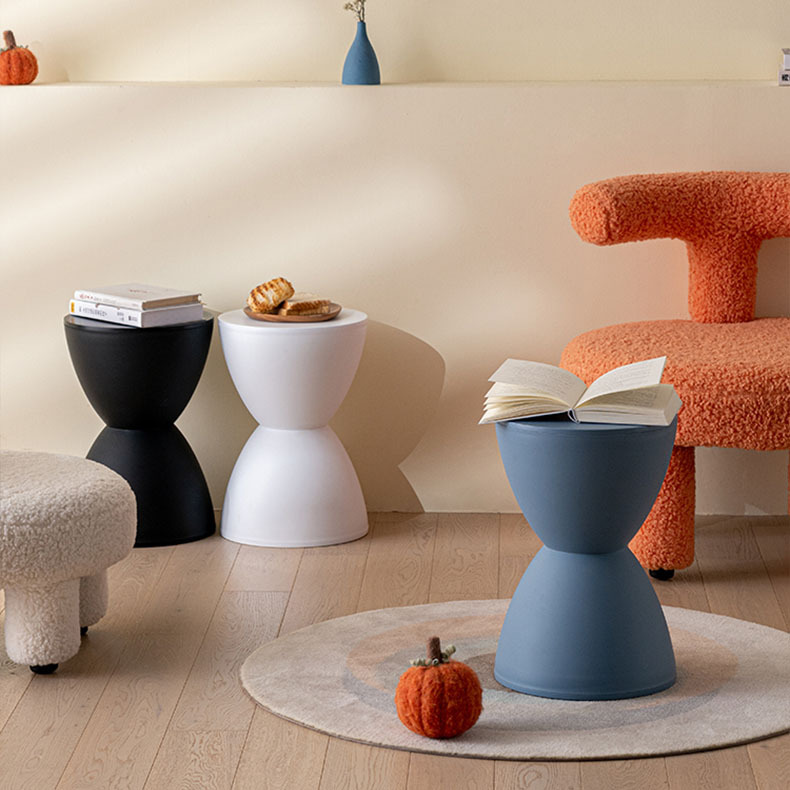 Nordic shoe-changing small stool, home simple living room bench, children's low stool, thickened plastic creative round stool