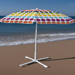 Factory Direct Supply Outdoor Advertising Sun Umbrella Three-Layer Sun Protection Beach Umbrella Event Street Stall Sun Umbrella