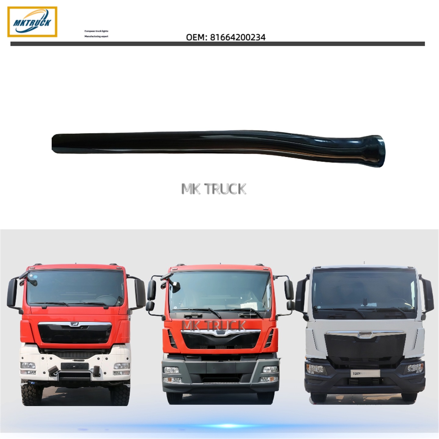 Soporte de guardabarros delantero de la rueda trasera 81664200234 para MAN TGS TGX TGA Accesorios de camiones