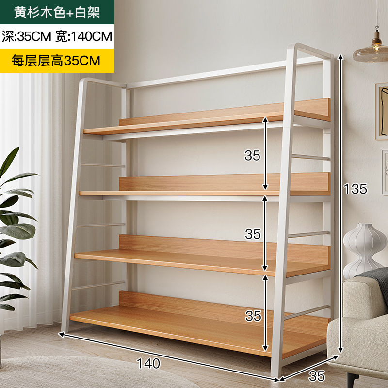 Estante de almacenamiento multicapa estante de exhibición de piso con puerta de gabinete estante de almacenamiento de exhibición de supermercado armario integrado contra la pared