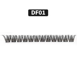 跨境DIY假睫毛蓬松D曲30D 60D 80D 100D分段热熔朵毛欧美外贸批发