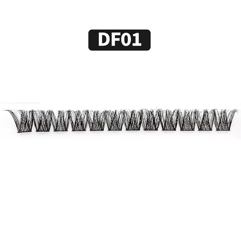 Кросс-бордер DIY наращивание ресниц пушистая D-изгиб 30D 60D 80D 100D сегментированная горячая расплавленная перьинка европейская и американская внешнеторговля оптовая