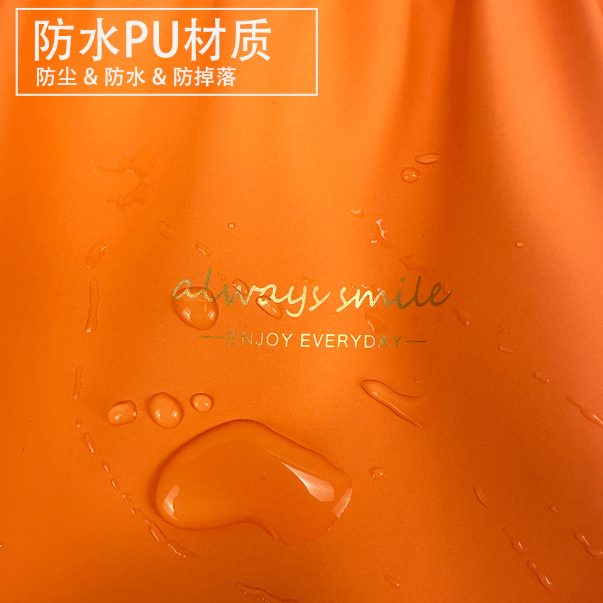 Nuevo impermeable pu bolsa de cosméticos lápiz labial de las mujeres sanitaria servilleta metralla bolsa de almacenamiento portátil cable de datos auriculares bolsa de almacenamiento