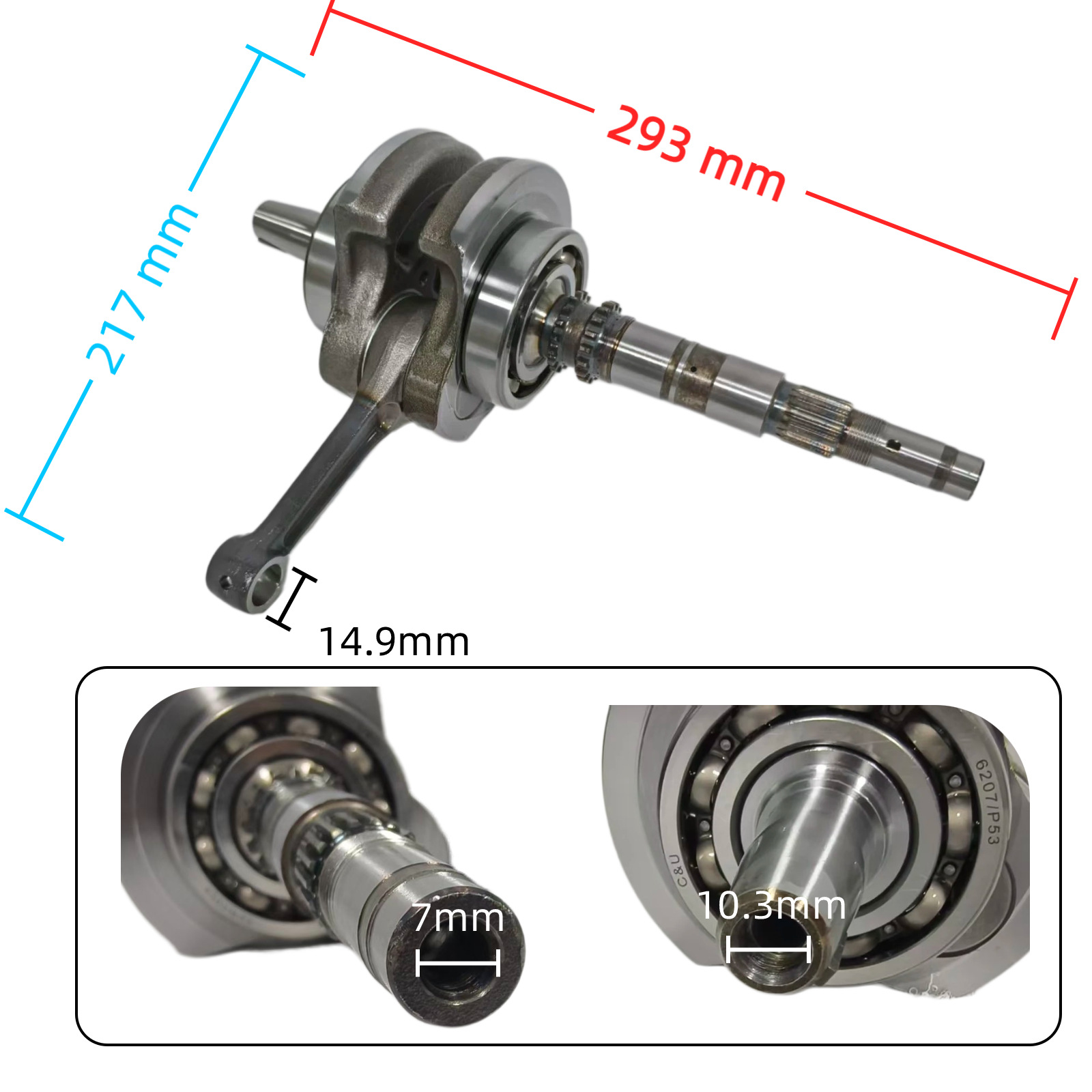 Source Manufacturer Cross-Border Wholesale Suitable for Honda Trx250 Series Atv All-Terrain Vehicle Crankshaft Connecting Rod Assembly