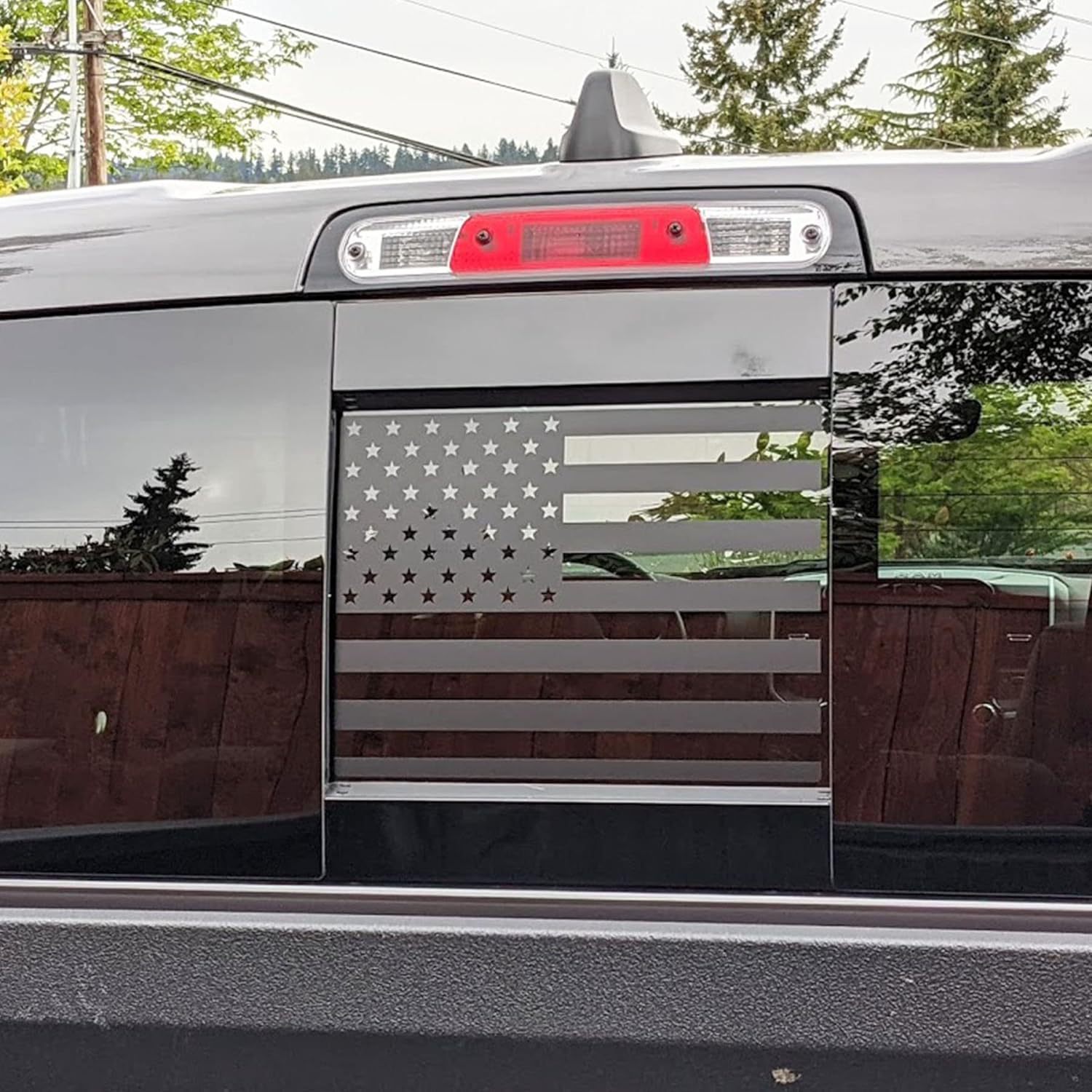 Aplicable para Ford Ventana trasera de la bandera de los Estados Unidos Auto pegatinas F150 F250 Ventana de vidrio vinilo pegatinas