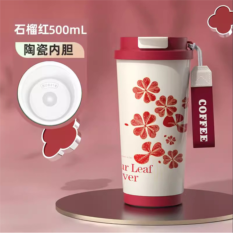 新しい高品質のクリエイティブなコーヒーカップ、軽い高級感とハイエンドの316ステンレス鋼のカスタマイズされたタンブラー、セラミックウォーターカップギフト|undefined