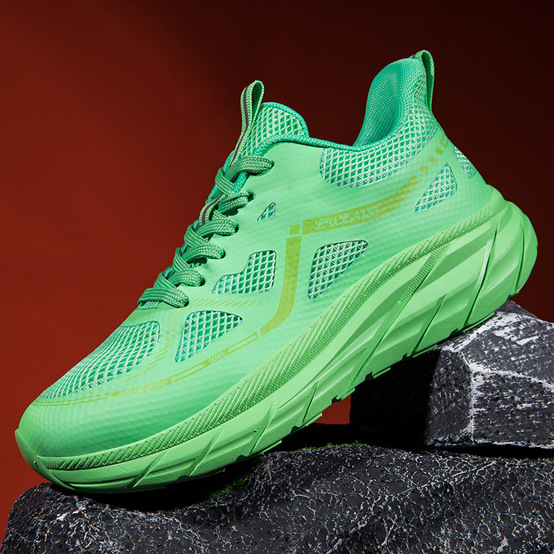2025 nueva malla transpirable ultra ligera amortiguadora zapatos de corrida de rebote para hombres y mujeres aumentando la moda de pareja zapatillas antideslizantes