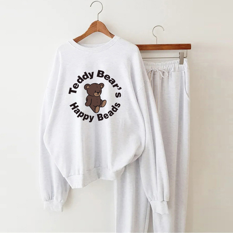 Ensemble de jogging femme en velours de coton pour le printemps_voghion.com