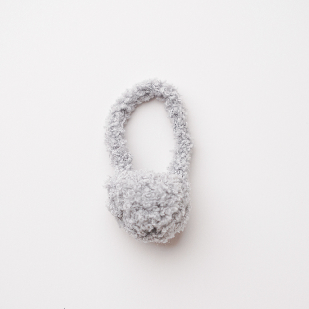 Gray small fleece bag