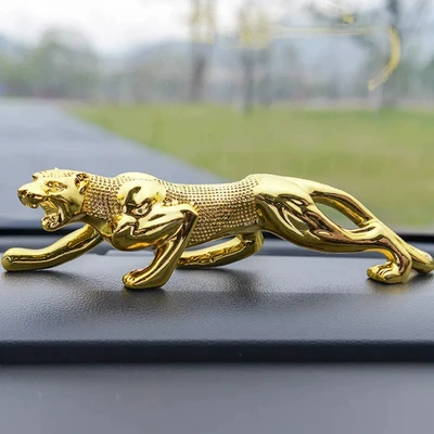 Center Console, Car Interior Decoration – Car ornaments - 30cm-golden-leopard