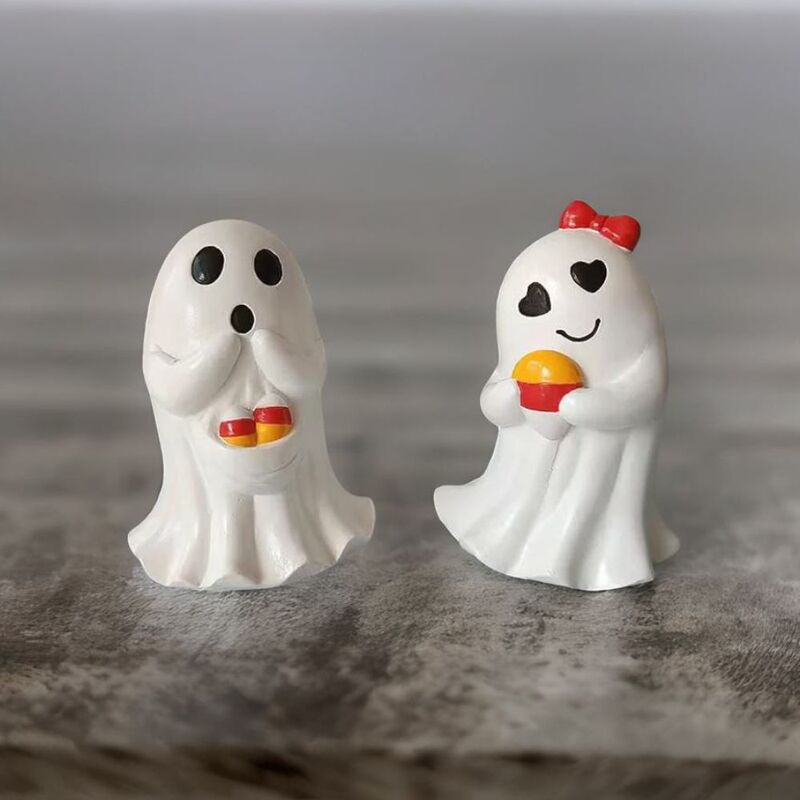 クロスボーダー新製品ハロウィンかわいいゴースト装飾品樹脂工芸品ゴーストキャンディー家の装飾装飾品|undefined