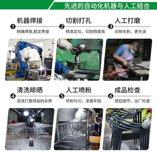 Outdoor Waterproof Sunproof Iron Furniture Set Including Glass Table and Chairs Garden Courtyard Balcony Milk Tea Shop Outdoor