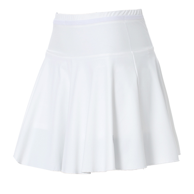 Falda deportiva corta para mujeres de verano anti-caminar tenis de cintura alta entrenamiento de carrera matinal falda de gimnasio pantalon transpirable