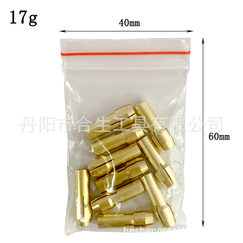 Transfronterizo 10pc latón Chuck 0,5-3,2mm taladro de molienda eléctrica clip mini broca