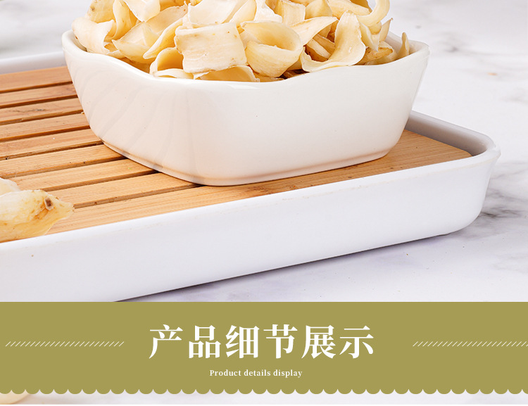 Dragon Tooth Lily Bulb (Lilium brownii) — Dried Sulfur-Free Bai He, 130g Jar key features