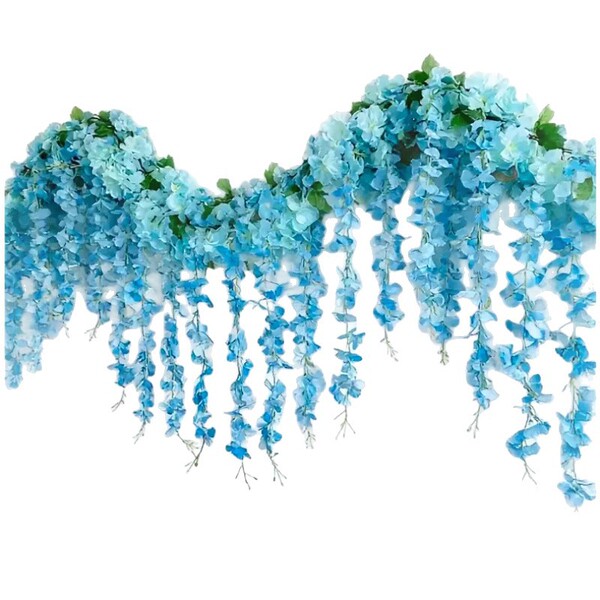 Simulated wisteria flower wedding party garden home wall decoration…