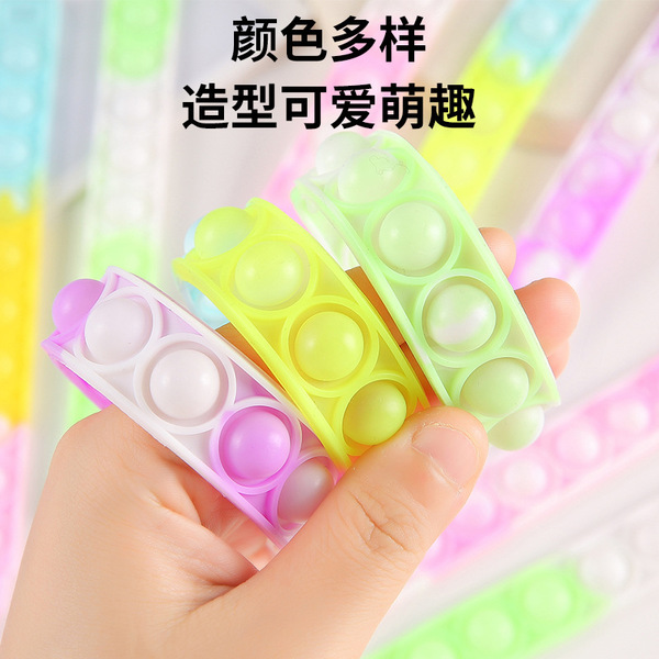 Silicone rainbow bracelet
