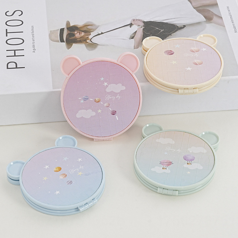 Espejo de regalo de dibujos animados Espejo de dibujos animados Espejo de dibujos animados portátil Mini Espejo pequeño lindo Espejo pequeño Espejo de maquillaje