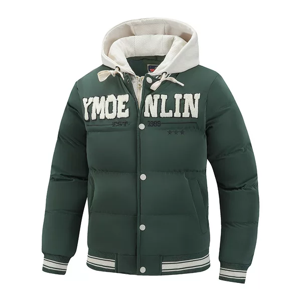 Cross-border autumn and winter couple hooded cotton jacket, men's winter padded and thickened fashionable and trendy loose-fit cotton coat, American-style cotton jacket