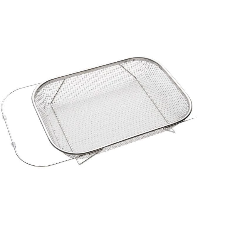 Retractable stainless steel drain basket sink drain rack kitchen dishwasher drain rack sink water filter artifact