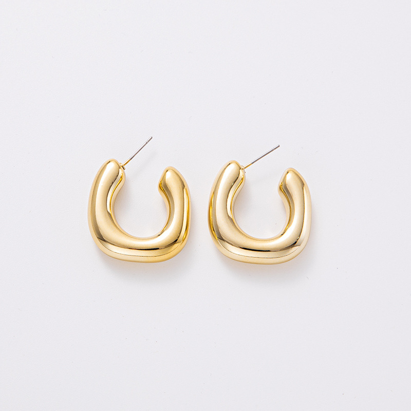 1 Paire Style Simple Géométrique Placage Arylique Des Boucles D'oreilles display picture 11