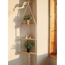 F 94251 Macram&eacute; Plant Storage Shelf ������֯���������