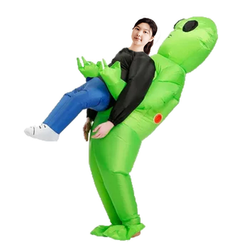 Disfraz Inflable de Mascota para Fiesta de Halloween, Disfraz de Fantasma Alienígena Montable, Edición Limitada, Exclusivo Transfronterizo