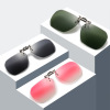 2024 new double -layer border sunglasses polarized slide men and women can flip colorful sunglasses night vision transformer glasses