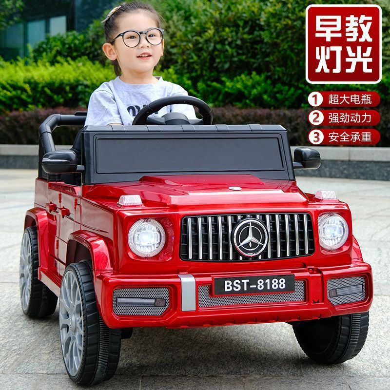 大型子供用電気自動車、四輪リモコン、子供が座ることができるオフロード車、充電式ベビーおもちゃの車、人が座ることができる|undefined