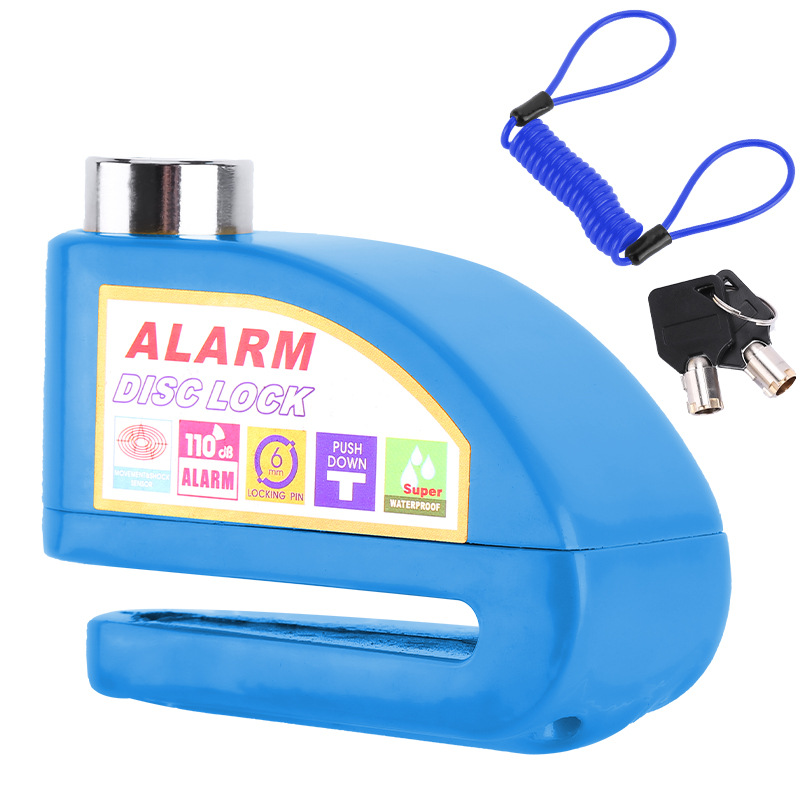 Bicicleta de freno de disco de bloqueo de alarma cerradura del coche eléctrico de disco de freno de la motocicleta bloqueo antirrobo equipo Jiuyue image 16