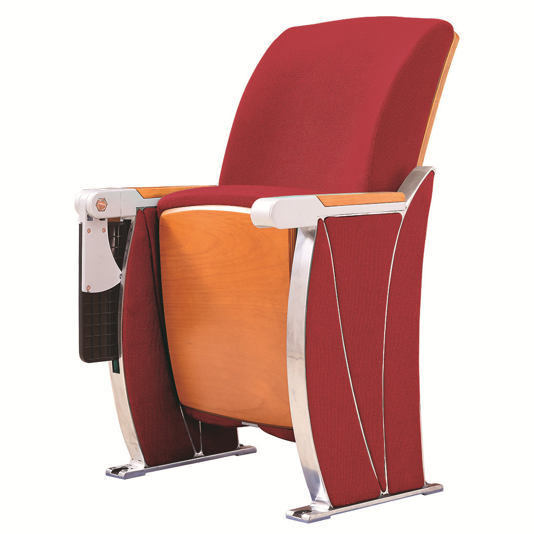汇报厅连排椅 礼堂椅剧院公共座椅 带隐藏式杯架 布艺皮革定制批