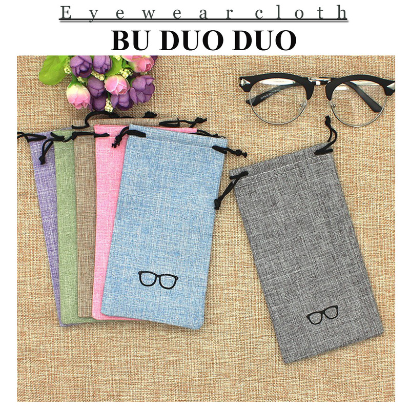 Glasses Accessories Glasses Bag Myopia Sunglasses Sunglasses Reading Glasses Storage Bag Mobile Phone Bag Retro Linen Cloth
