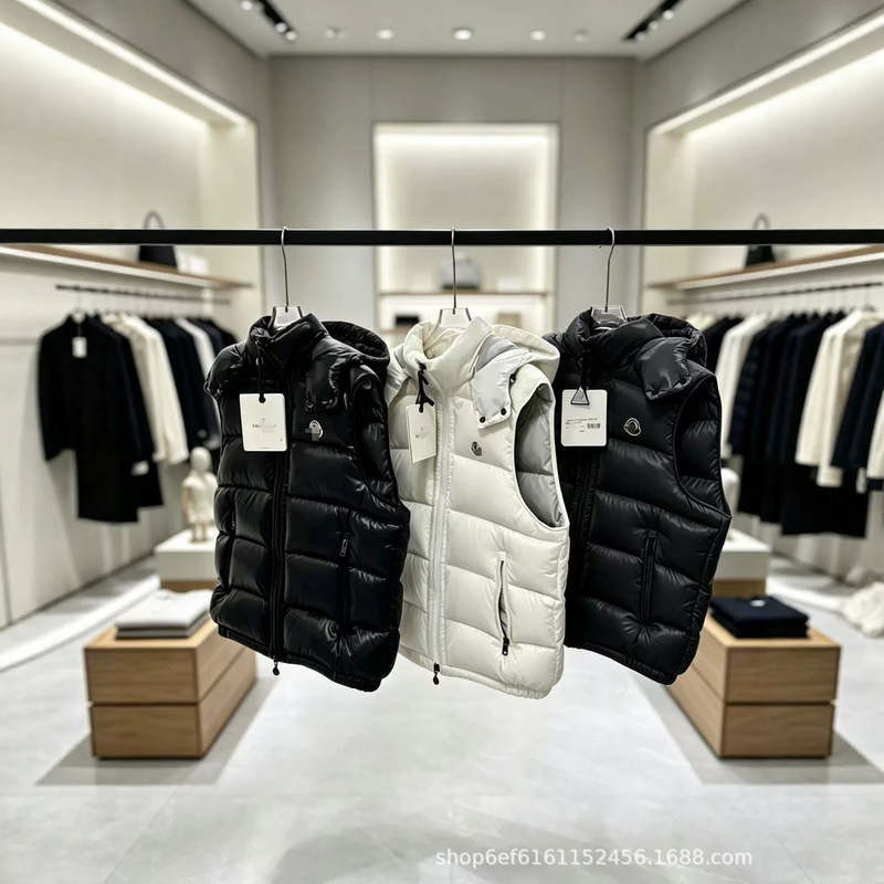 Winter Mengjia vest for men and women, windproof thickened down jacket, warm and thickened