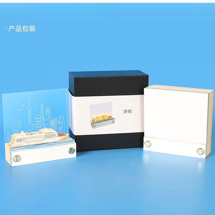 2026 nueva nota adhesiva tridimensional panorámica de la casa del árbol 3D tallado en papel al por mayor transfronterizo decoración de escritorio TK regalo de cumpleaños para hombres y mujeres