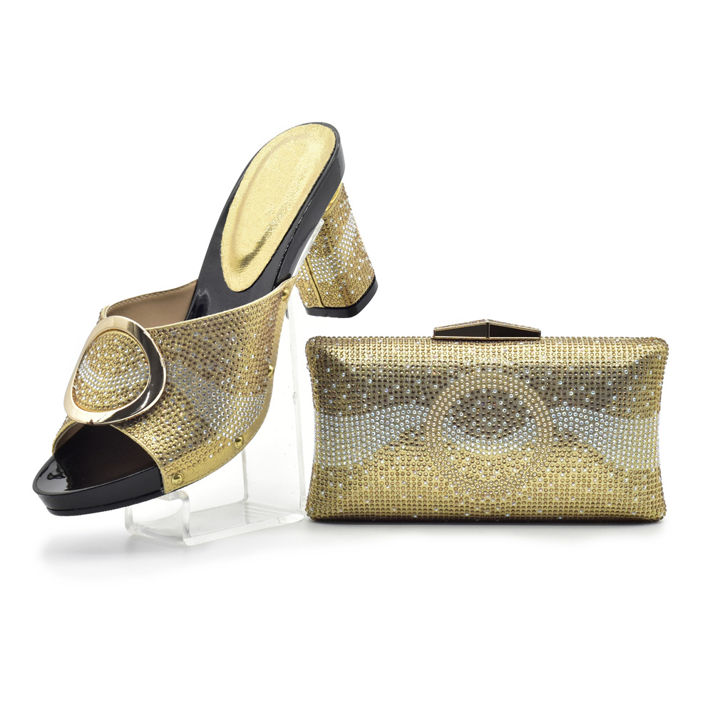 High Heels With Matching Handbag European Fashion Shoes Set_voghion.com