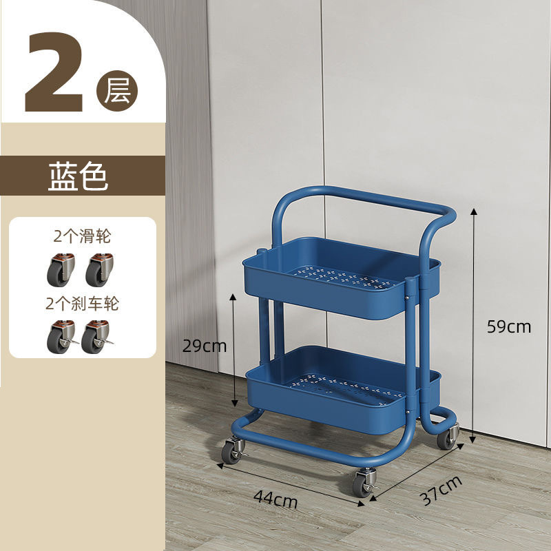 小型カート収納ラック卸売おもちゃスナックラック美容ネイルカート越境家庭用可動式収納ラック|undefined