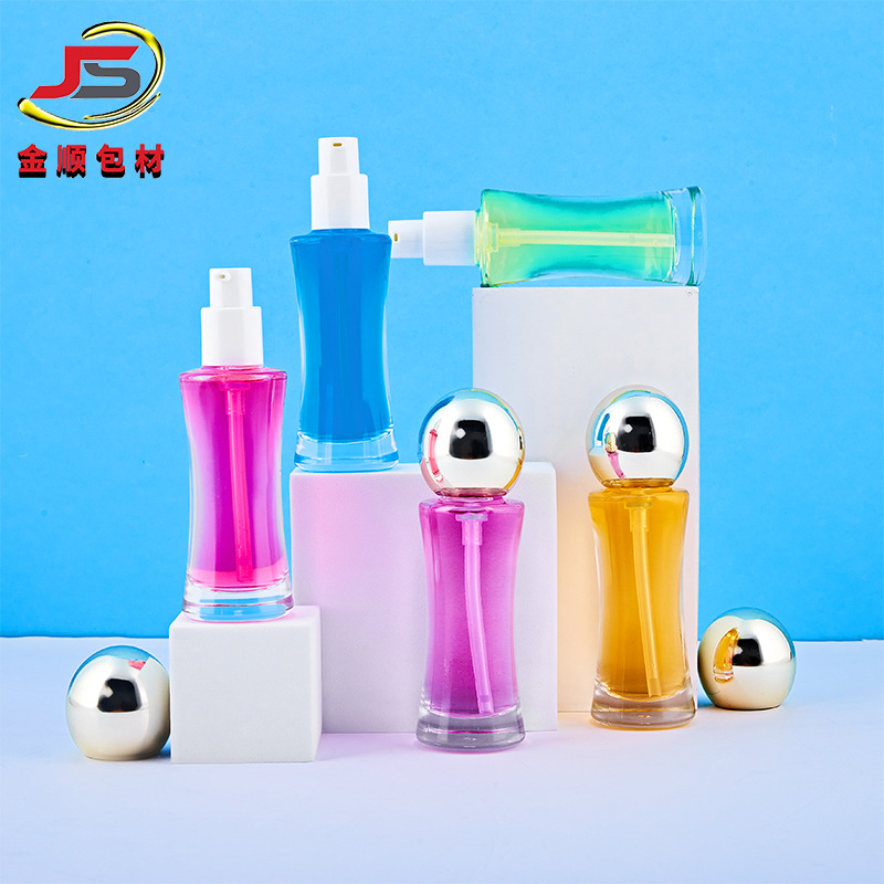 金顺现货35ml小蛮腰瘦身水乳粉底液瓶 隔离防晒精华分装瓶 乳液瓶