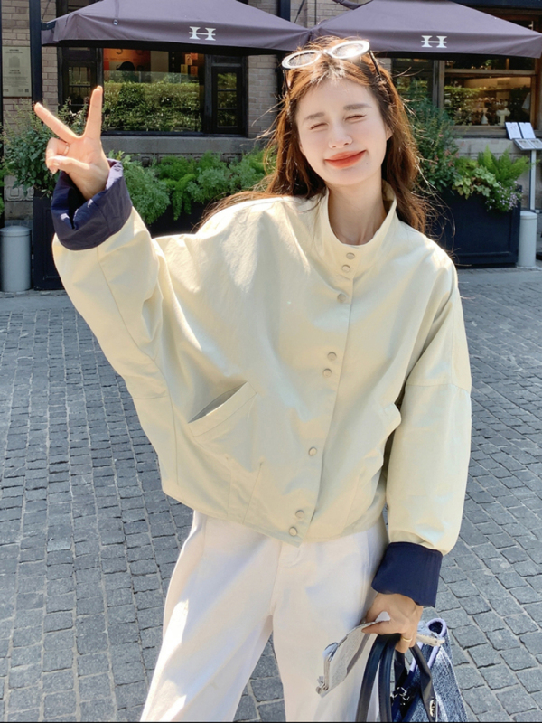 今年流行外套女小个子2025秋装新款超好看上衣立领工装夹克潮百搭|undefined