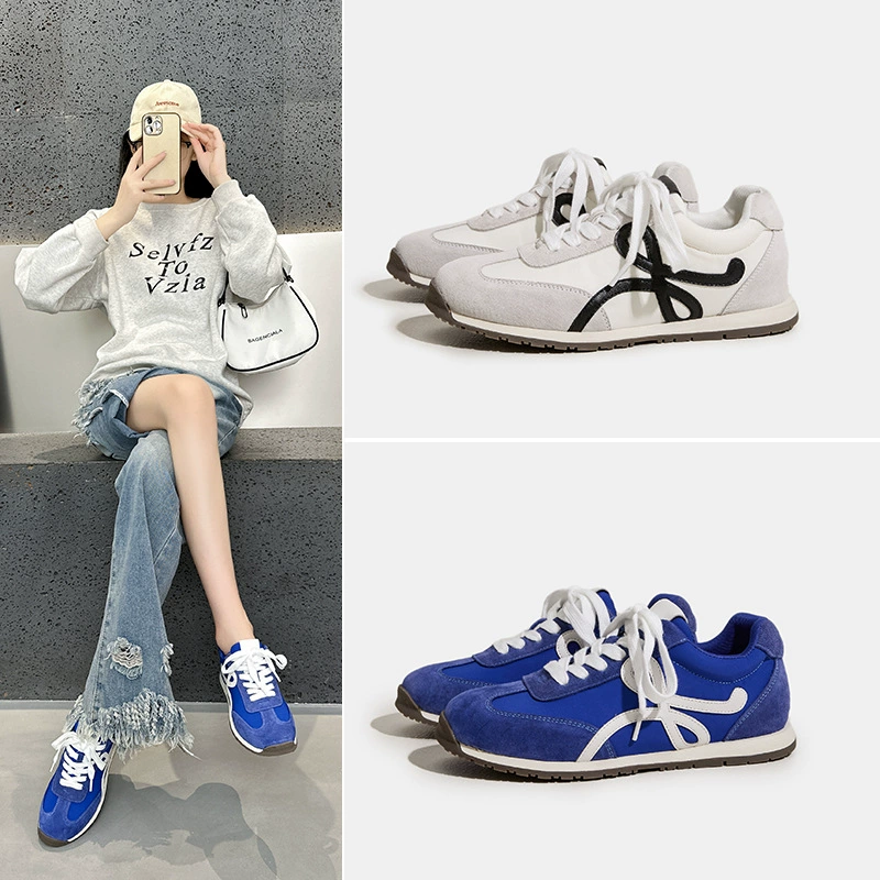 Женские кроссовки для тренировок 2025 Лето Новые плоские модные универсальные спортивные кроссовки для женщин для активного отдыха и повседневной носки.