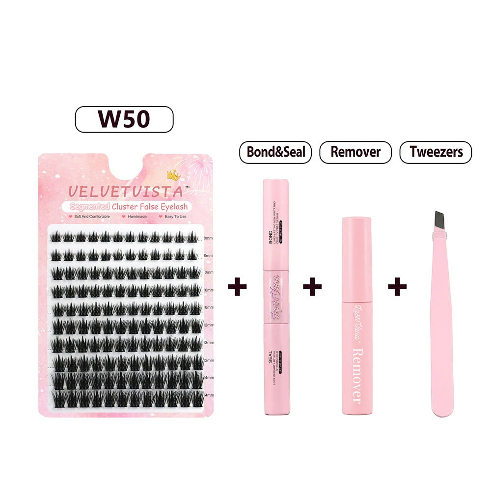 Eyelash Kit (DIY) 240 Cluster Lashes, Multi-Volume Sets with Tweezers & Glue Options