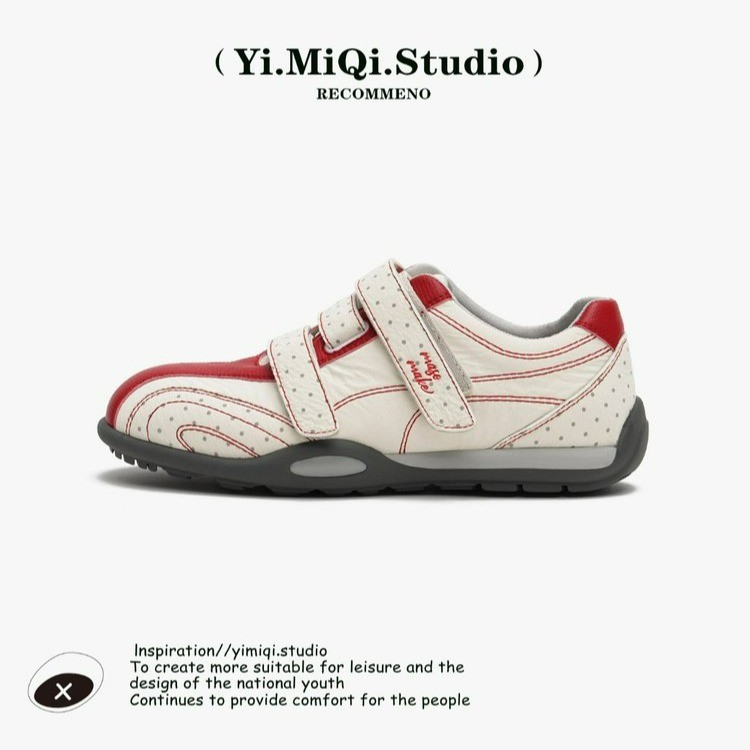 Fangui~Masu's Same Style 2025 Autum New Niche Design Velcro Casual Sports Shoes Flats Shoes