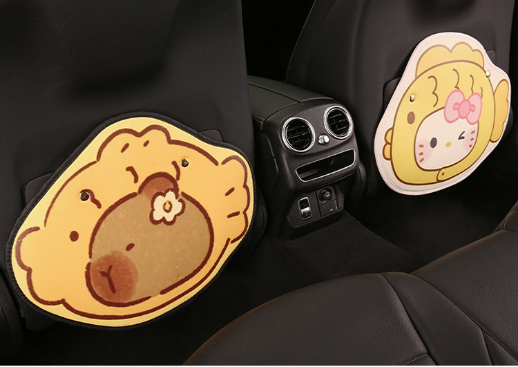 Taiyaki Car Anti-Kick Pad Universal Rear Seat Back Anti-Dirty Protective Pad Kidsren's Car Rear Seat Anti-Kick Pad