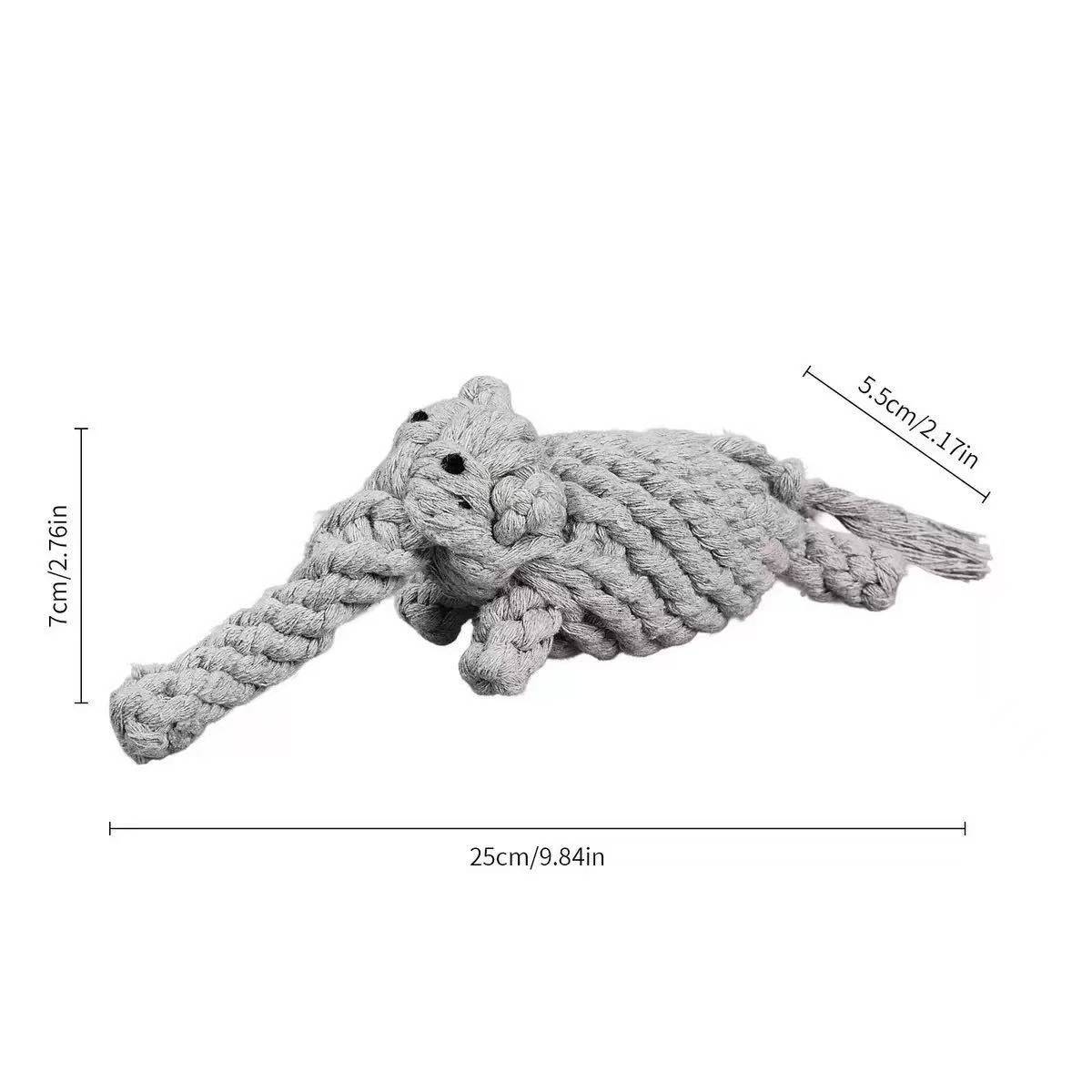 Cotton rope elephant