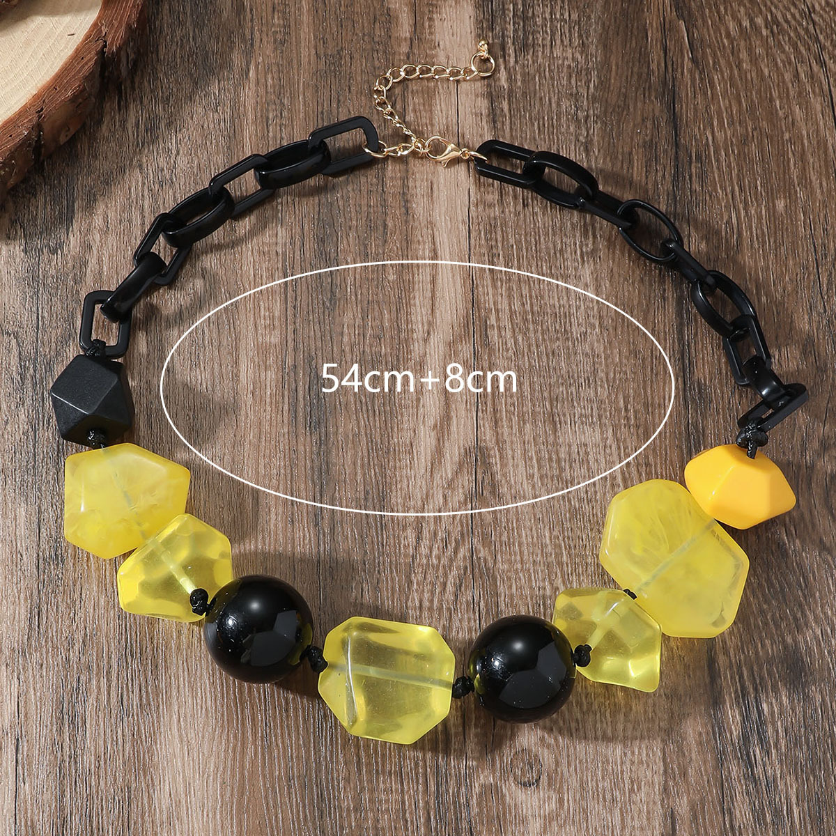 130g Weight Earrings, Necklace, Jewelry Set Classification 1 Piece, 1 Set Quantity Family Gathering, Tea Party Occasion Resin Material Irregular, Geometric, Rhombus Pattern Women's Gender Irregular, Beaded Design Retro, Ethnic Style, Bohemian Style Retro Ethnic Style Bohemian Irregular Geometric Rhombus Resin Irregular Beaded Women's Earrings Necklace Jewelry Set 8