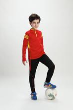 成人少儿同款足球服儿童运动加绒款套装秋冬训练服可印字logo712