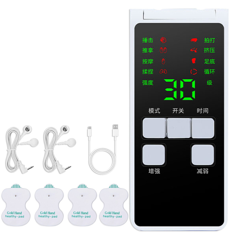 クロスボーダー知能多機能カラースクリーン理学療法マッサージ器パルスつぼ器はデジタル経絡電気治療器を持って充電します。|undefined