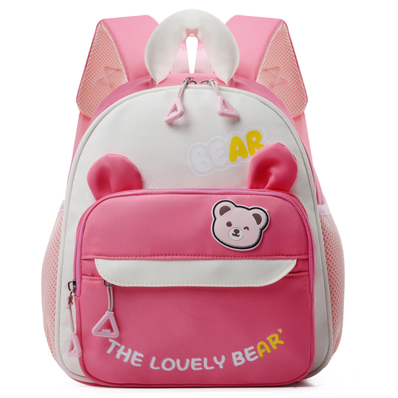 Mochila de jardín de infantes, mochila de dibujos animados para niños pequeños, nueva mochila de preescolar ventilada para niñas, mochila ligera