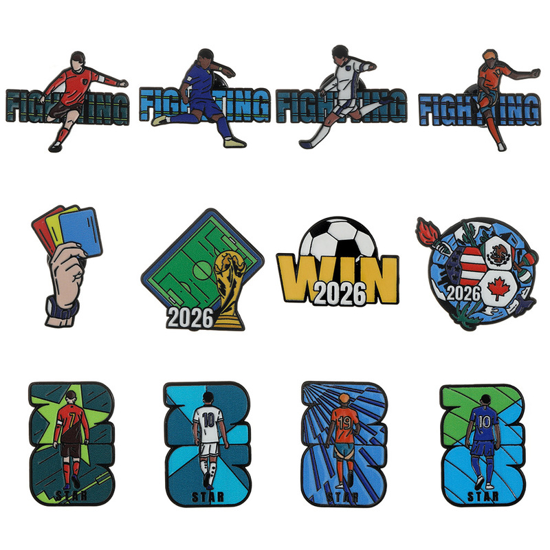 2026 World Cup Alloy Enamel Brooch Football Event Commemorative Badge Fan Collection Decorative Brooch Set 2026 World Cup Alloy Enamel Brooch Football Event Commemorative Badge Fan Collection Decorative Brooch Set