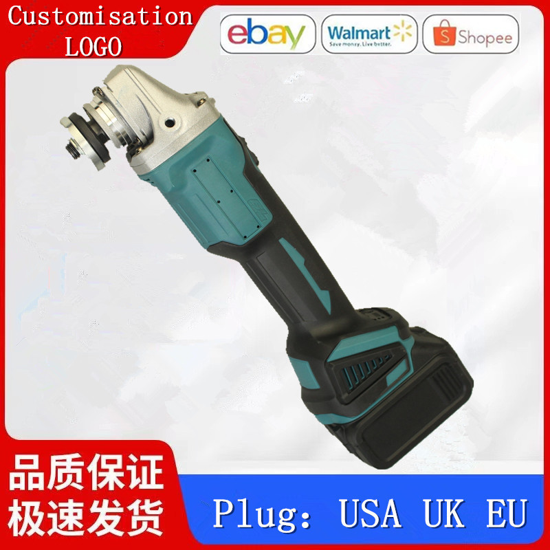 125角磨机充电式角向磨光机裸机切割机机头抛光机牧田蓝404j锂电