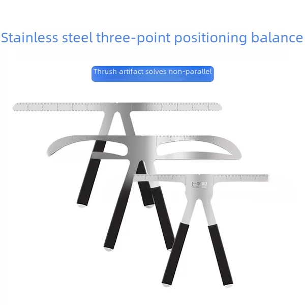 Three-point positioning balance ruler eyebrow card stainless steel eyebrow ruler thrush auxiliary tattoo tool eyebrow caliper
